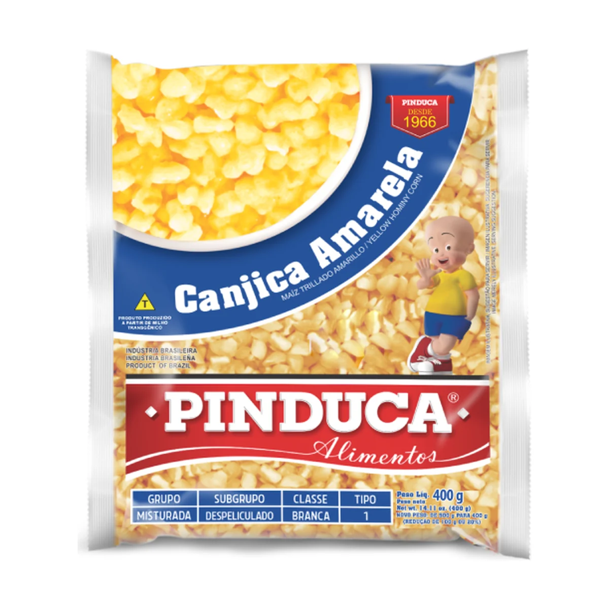 Canjica Amarela PINDUCA 400 gr — produto disponível na BRAVI