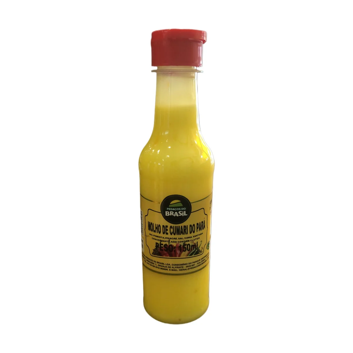 Molho Pim. Cumari do Pará PEDAÇOS DO BRASIL 150 ml — produto disponível na BRAVI