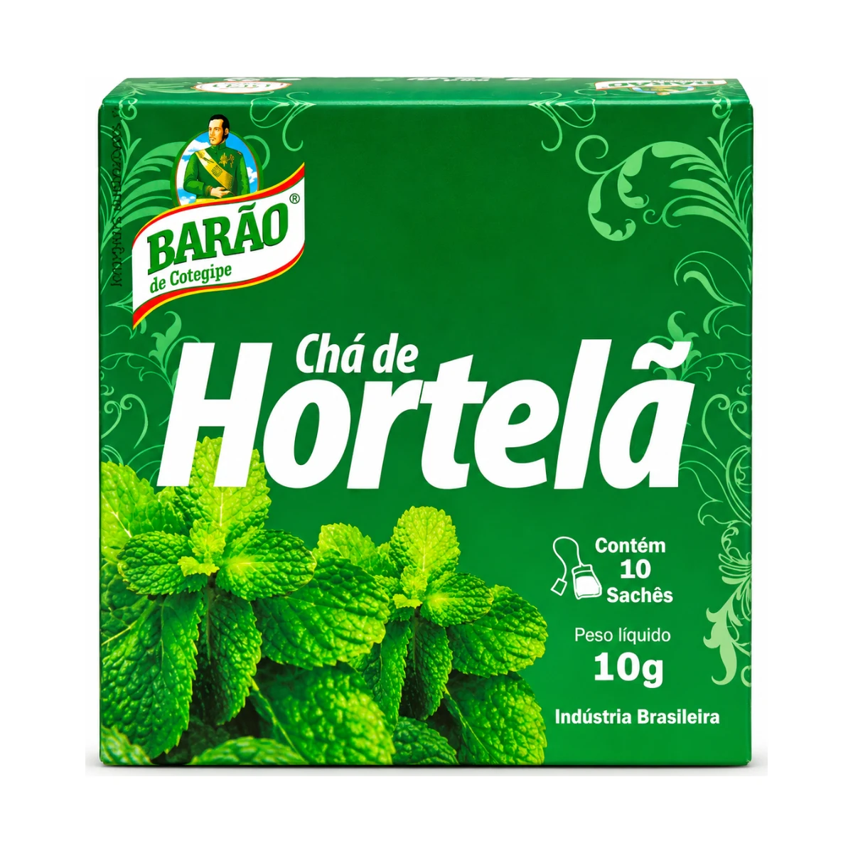 Chá Hortelã BARÃO 10 saq. — produto disponível na BRAVI