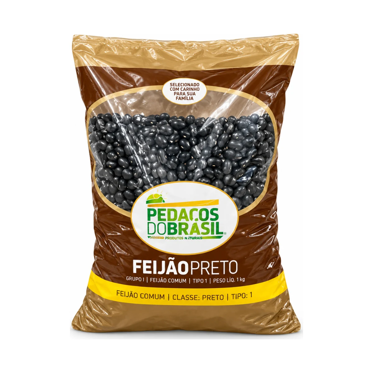 Feijão Preto Pedaços do Brasil 1 kg Pedaços do Brasil — produto disponível na BRAVI
