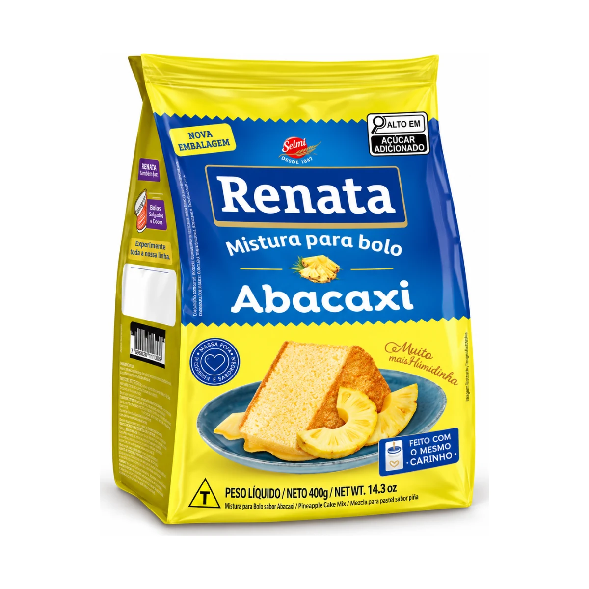 Mistura para Bolo Sabor Abacaxi 400 g Renata — produto disponível na BRAVI