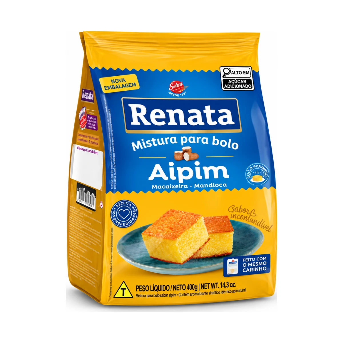 Mistura para Bolo Sabor Aipim 400 g Renata — produto disponível na BRAVI